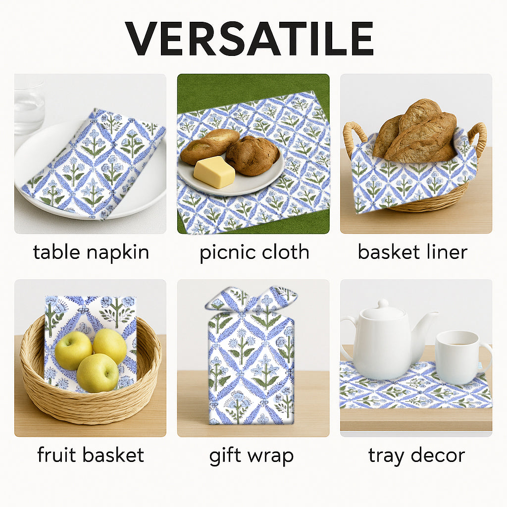 Light Steel Blue Plain Napkins