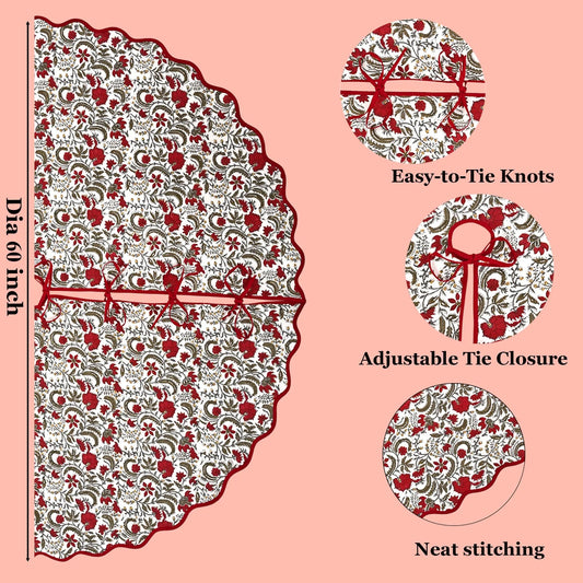 Prune Red Tree Skirt