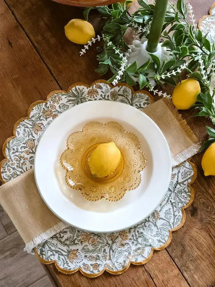 Round Cotton Placemats - FabricSG