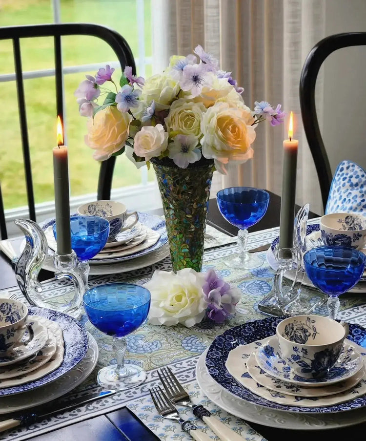 Block Printed Table Runners - FabricSG