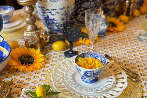 Hand Block Printed Table Linens - FabricSG
