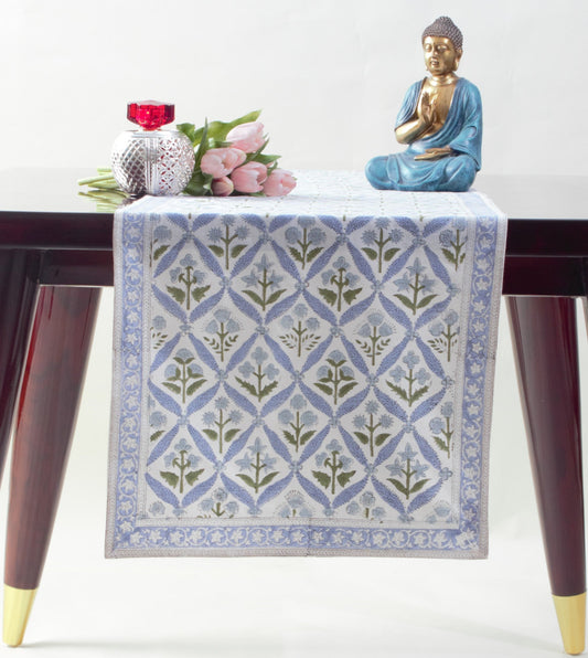 Light Steel Blue Table Runner