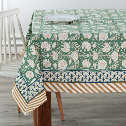 Old Moss Green Tablecloth