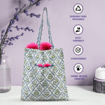 Light Steel Blue Tote Bag