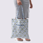 Light Steel Blue Tote Bag