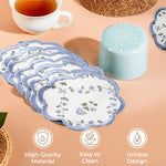 Powder and Pigeon Blue Coasters