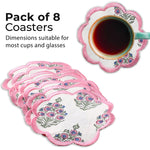 Ruddy Blue Pink and Green Coasters