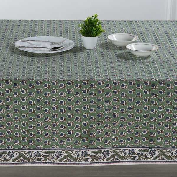 Basil Green Tablecloth