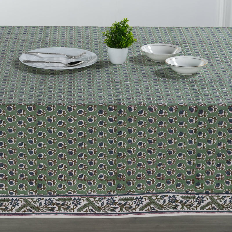 Basil Green Tablecloth
