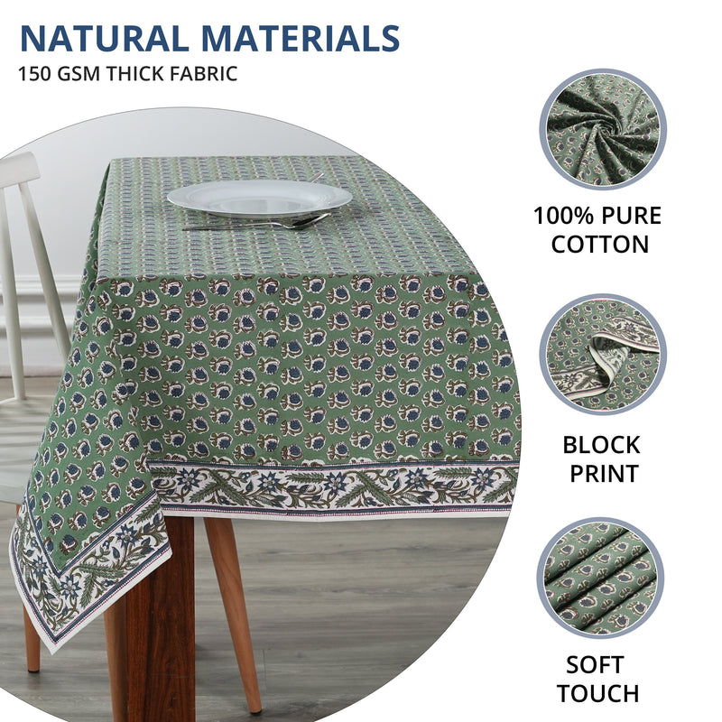 Basil Green Tablecloth