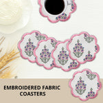 Ruddy Blue Pink and Green Coasters