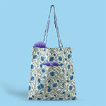 Queen Blue Tote Bags