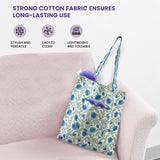 Queen Blue Tote Bags