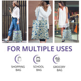 Queen Blue Tote Bags
