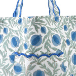 Queen Blue Tote Bags