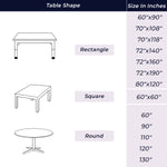 Turkish Blue Round Tablecloth