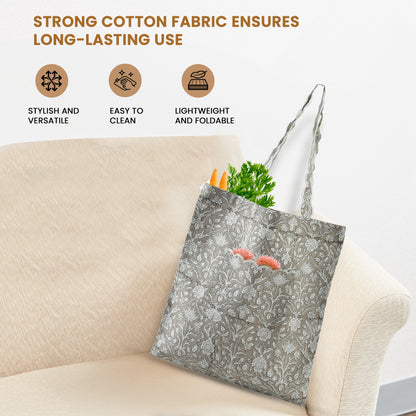 Taupe and Off White Tote Bags