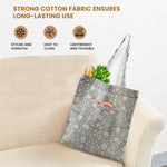 Taupe and Off White Tote Bags