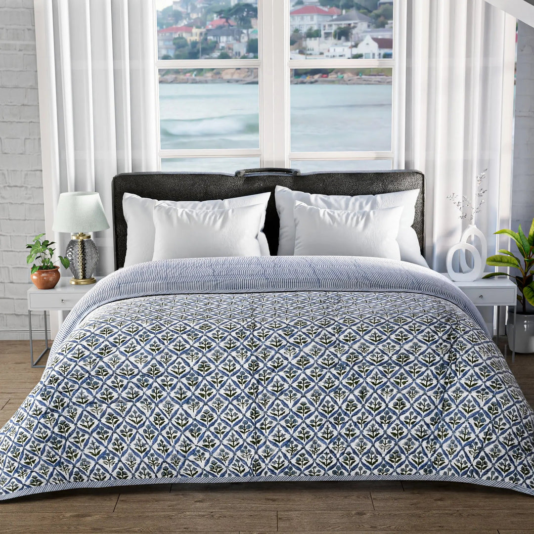 Light Steel Blue Quilt