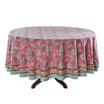 Candy Pink Round Tablecloth