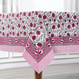 Sangria Red and Cerise Pink Pomegranate Design Tablecloth