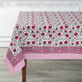 Sangria Red and Cerise Pink Pomegranate Design Tablecloth
