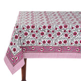 Sangria Red and Cerise Pink Pomegranate Design Tablecloth