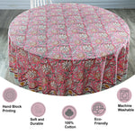 Candy Pink Round Tablecloth