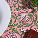 Strawberry Pink Round Tablecloth