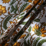 Five Call Golden Round Tablecloth