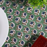 Basil Green Round Tablecloth