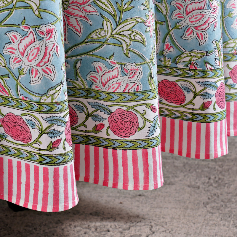 Ice Blue Round Tablecloth