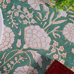 Old Moss Green Round Tablecloth