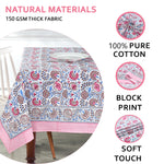 Pigeon Blue and flamingo pink Tablecloth
