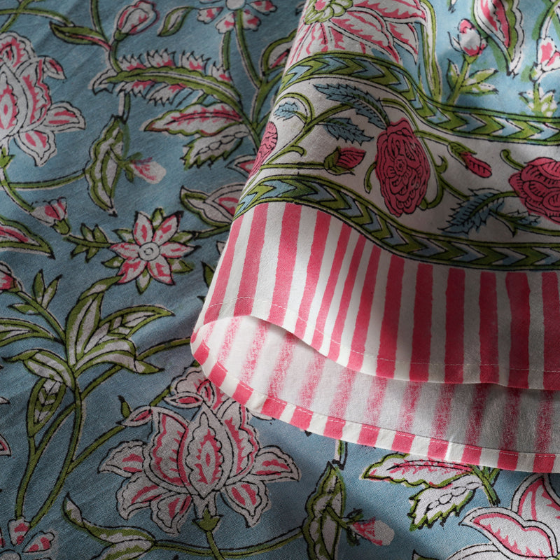 Ice Blue Round Tablecloth