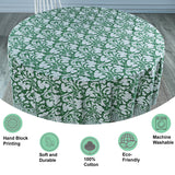 Pantone Artichoke green Round Tablecloth