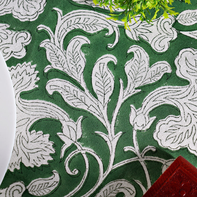 Pantone Artichoke green Round Tablecloth