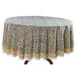 Goldenrod Yellow Round Tablecloth