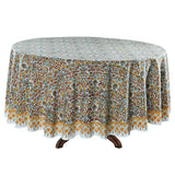 Goldenrod Yellow Round Tablecloth