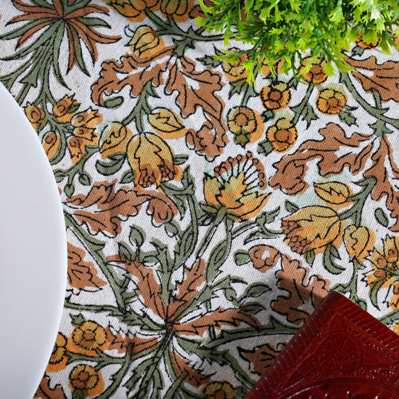 Goldenrod Yellow Round Tablecloth