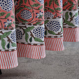 Dark Salmon Pink Round Tablecloth