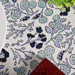 Denim and Baby Blue Round Tablecloth