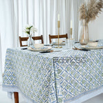 Verbena Steel Blue Tablecloth