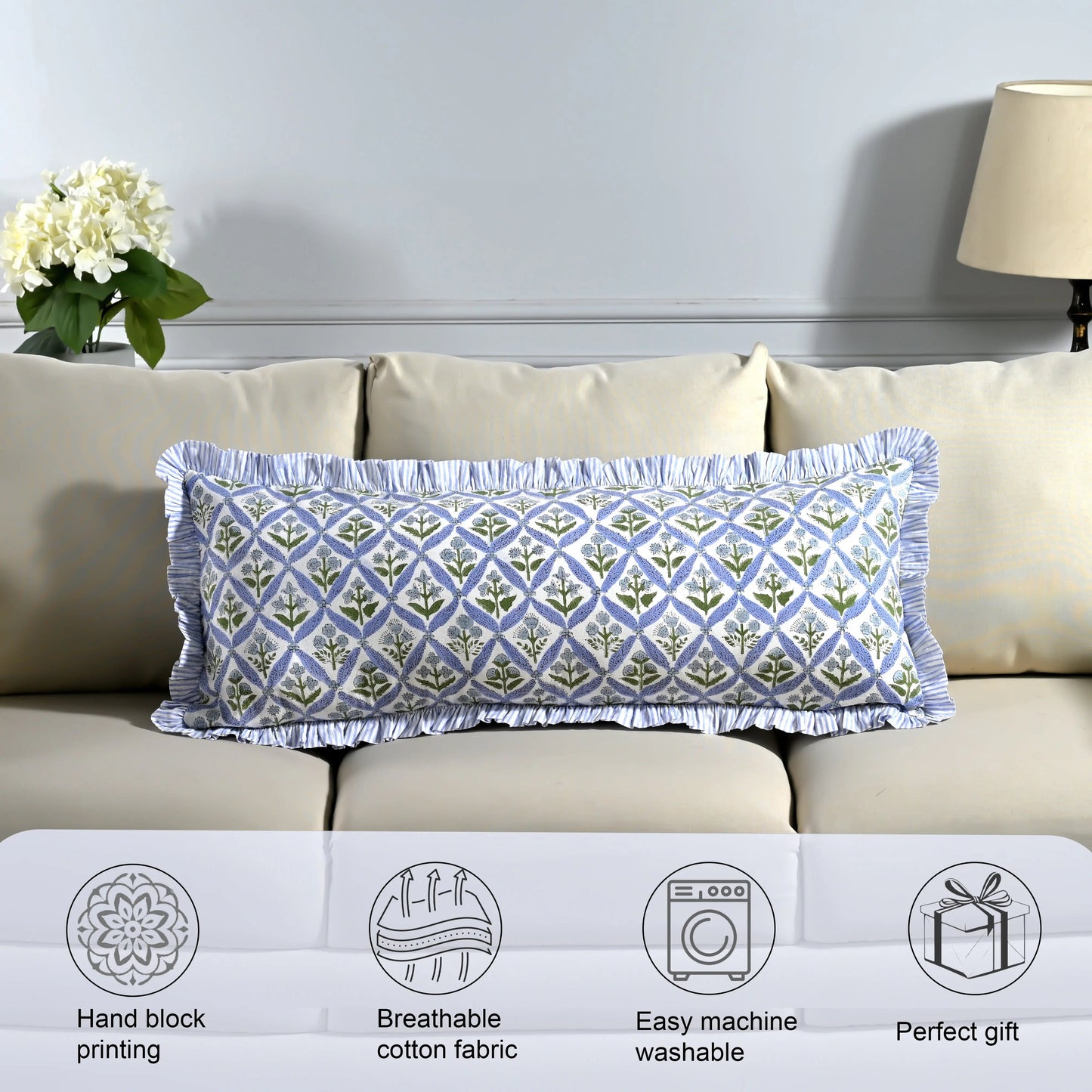 Light Steel Blue Sham Cover