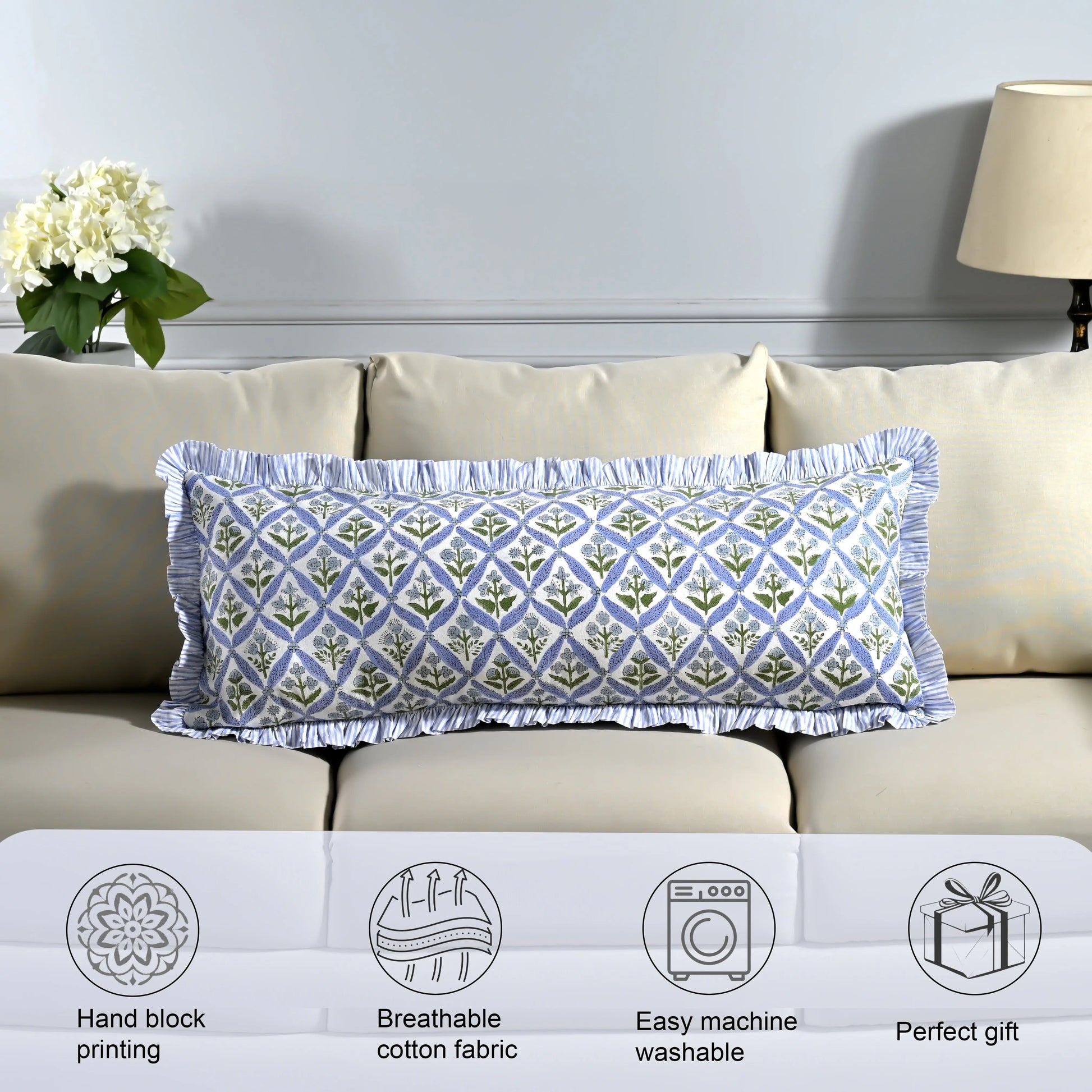 Light Steel Blue Sham Cover