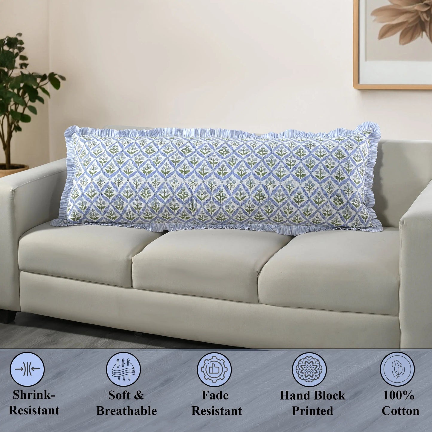 Light Steel Blue Sham Cover