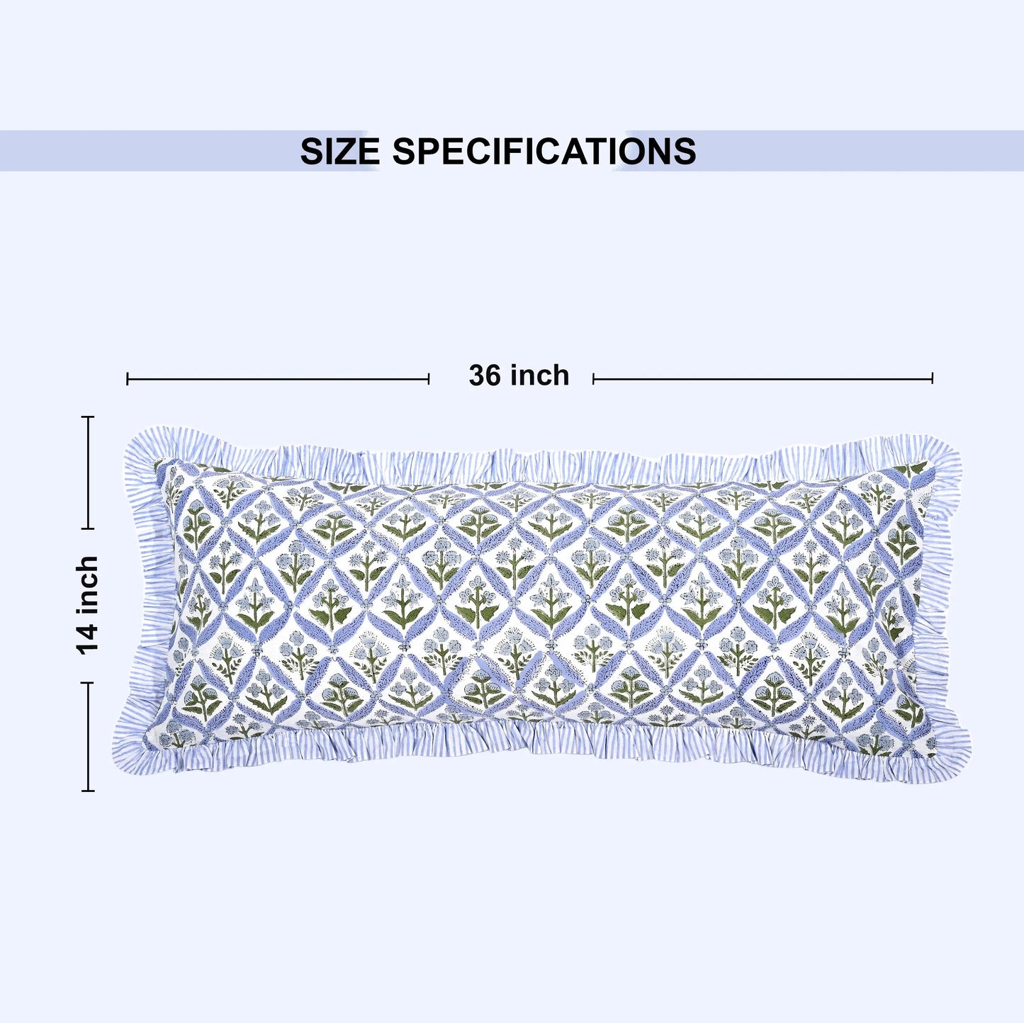 Light Steel Blue Sham Cover