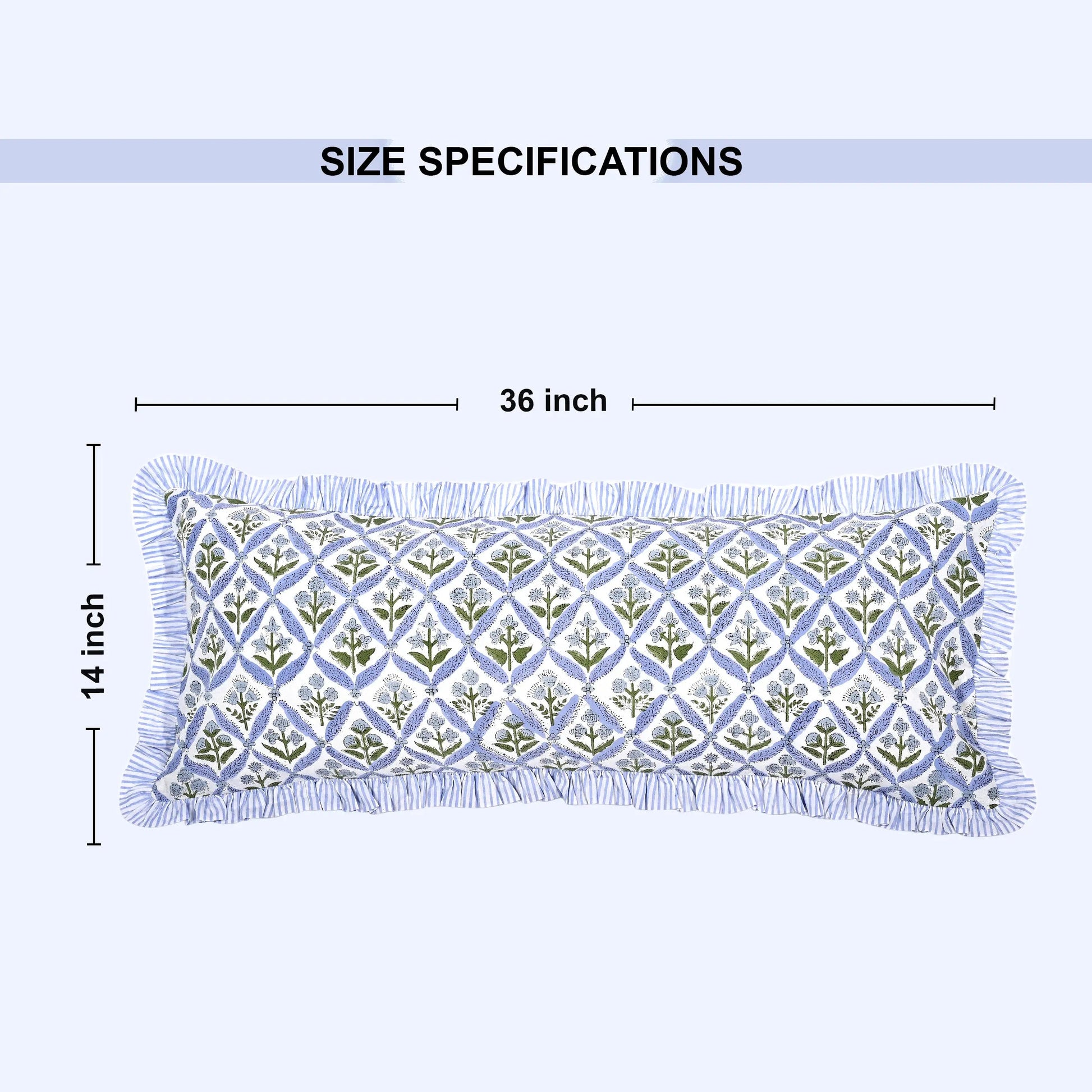 Light Steel Blue Sham Cover