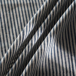 Blue Stripes, Yellow Scallop Piping Round Tablecloth