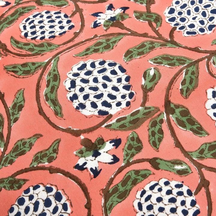 Dark Salmon Pink Sham Cover
